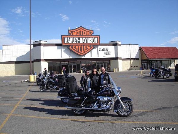 Flaming Gorge Harley in Wyoming