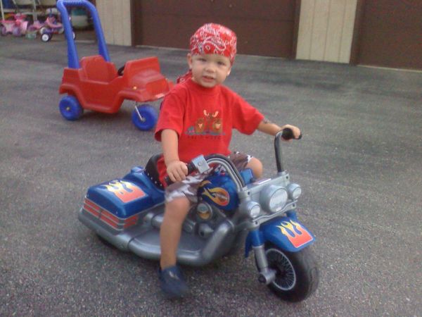 Ready to ride Dad!