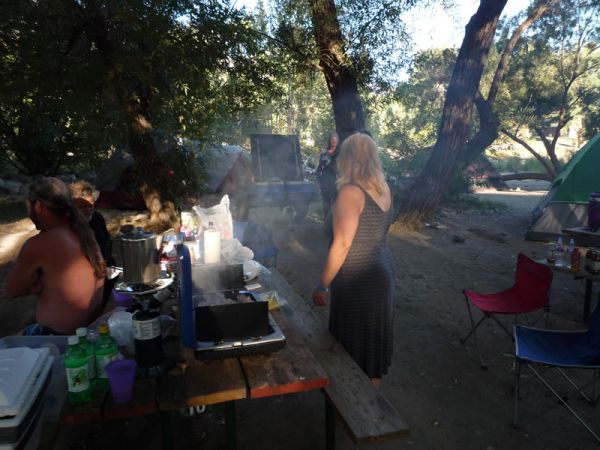 Deb Making Us a Great Breakfast