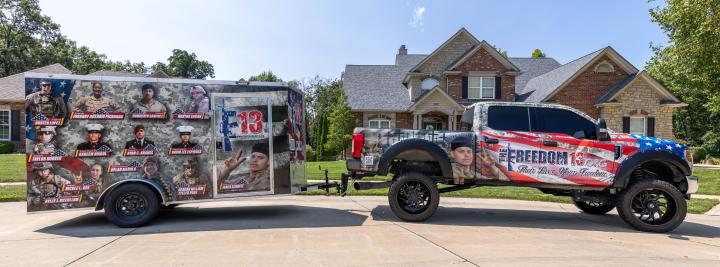 The Freedom 13 truck and trailer