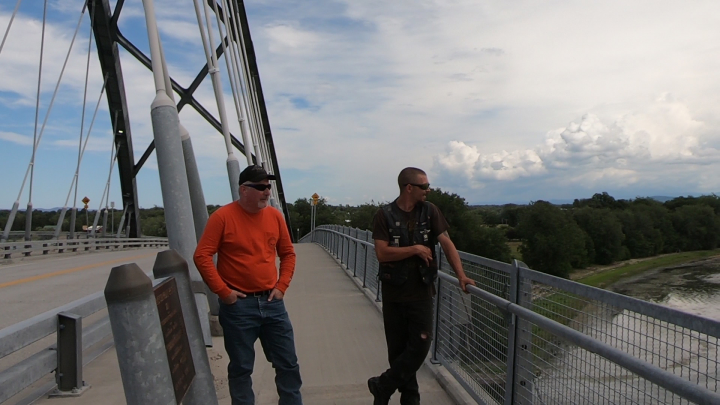 Taking a walk on the new bridge