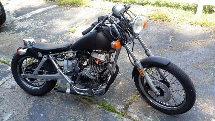 Honda rebel bobber i built from parts
