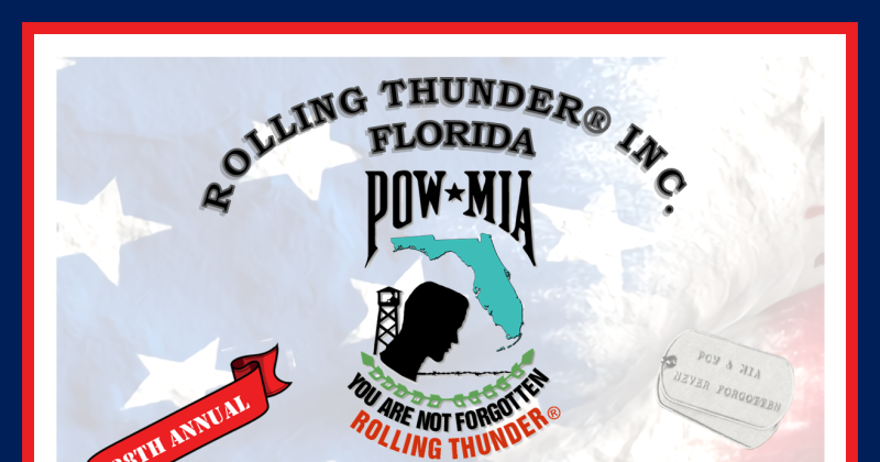 Rolling Thunder&reg; Florida Ride For Freedom XXXVIII