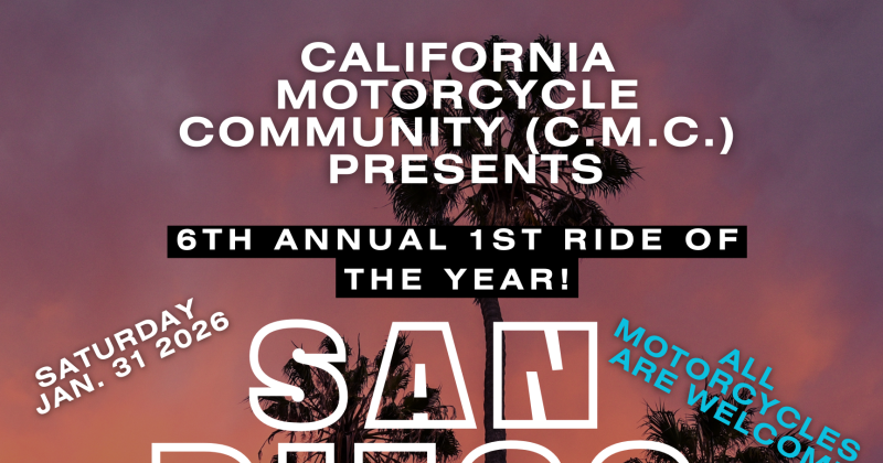 CMC 6th Annual 1st Ride of the Year to San Diego 