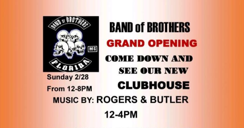 Band of Brothers grand opening new clubhouse