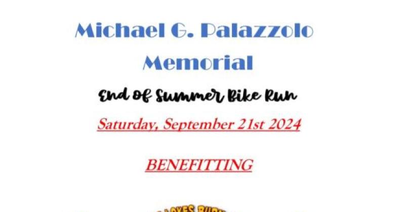 Michael G. Palazzo Memorial bike run 