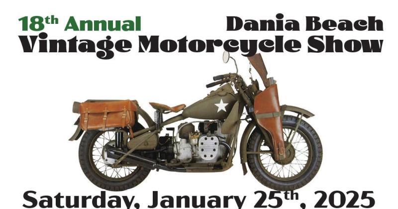 Dania Beach 2025 Vintage Motorcycle Show & Rally