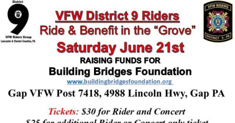 VFW District 9 Riders Ride & Benefit in the “Grove”