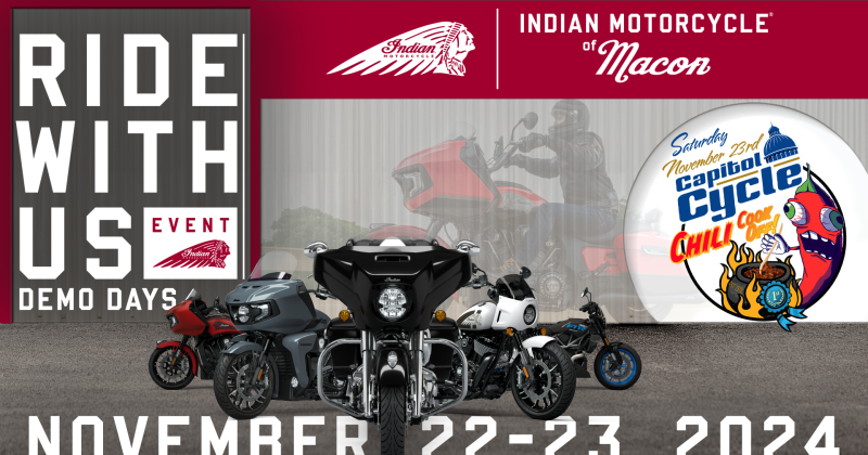 Indian Motorcycle DEMO DAYS and CHILI COOK OFF