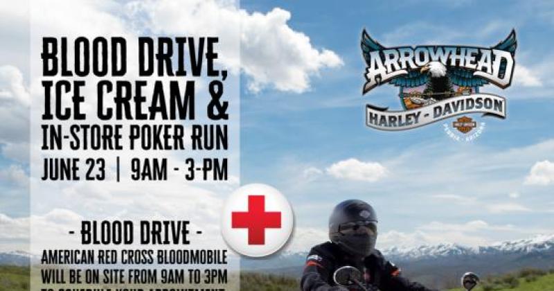 Blood Drive, Ice Cream & Indoor Poker Run