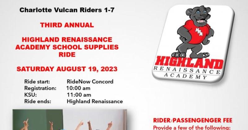 Highland Renaissance Academy School Supplies Ride