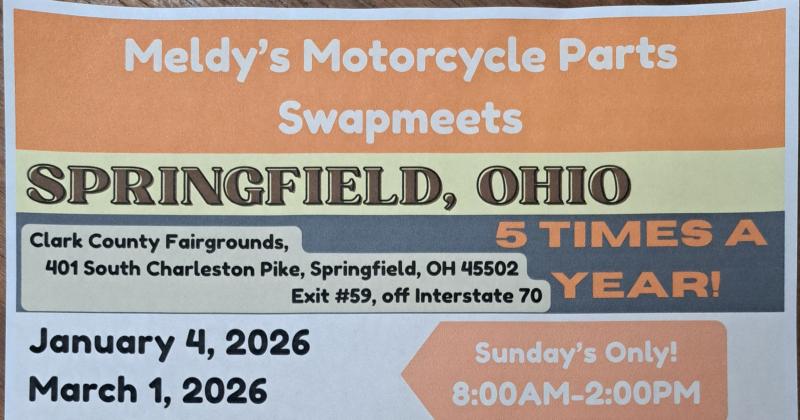 Meldy's Motorcycle Parts Swapmeet-Springfield, Ohio 