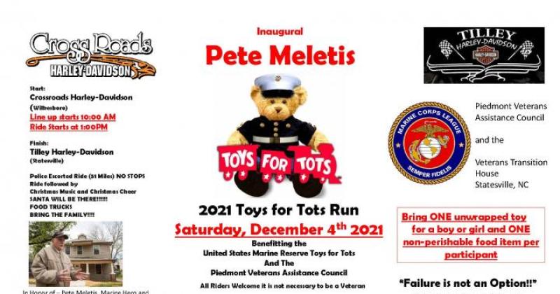 Pete Meletis "Toys for Tots" Run