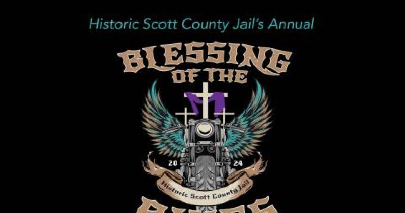 Blessing of the Bikes at the Historic Scott County Jail