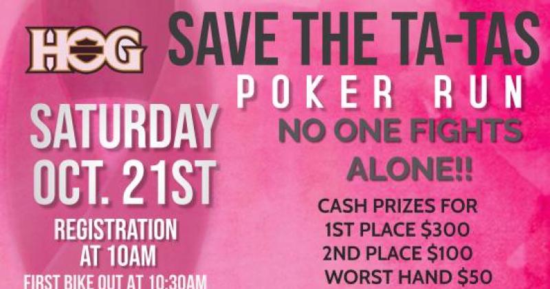 Save the ta-tas poker run