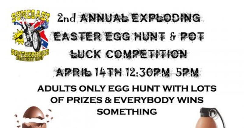 2nd Annual Exploding Easter Egg Hunt & Pot Luck Competition