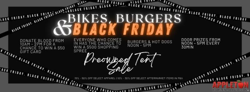 Bikes, Burgers, & Black Friday at Appleton H-D