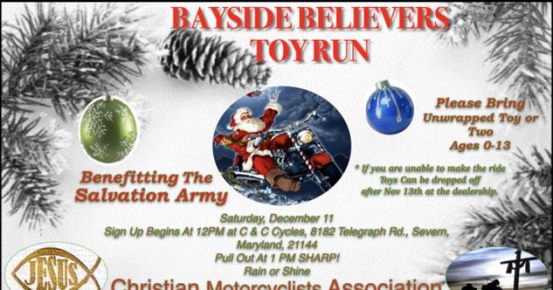 Christian Motorcyclists Association Salvation Army Toy Run