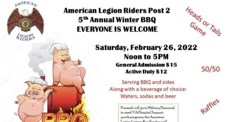 American Legion Riders 5th Annual Winter BBQ 