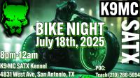 K9 MC SATX Bike Night