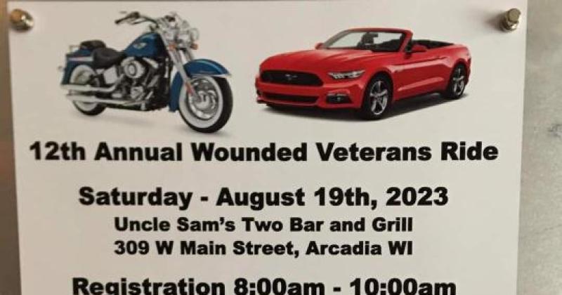 Wounded Veteran Ride Arcadia WI