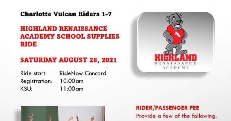 Highland Renaissance Academy School Supply Ride