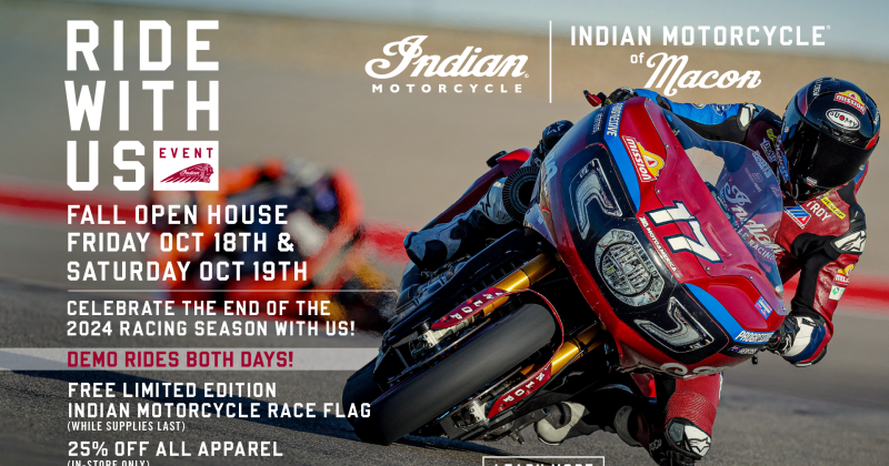 Indian Motorcycle Fall OPEN HOUSE and Demo Event | RIDE WITH US