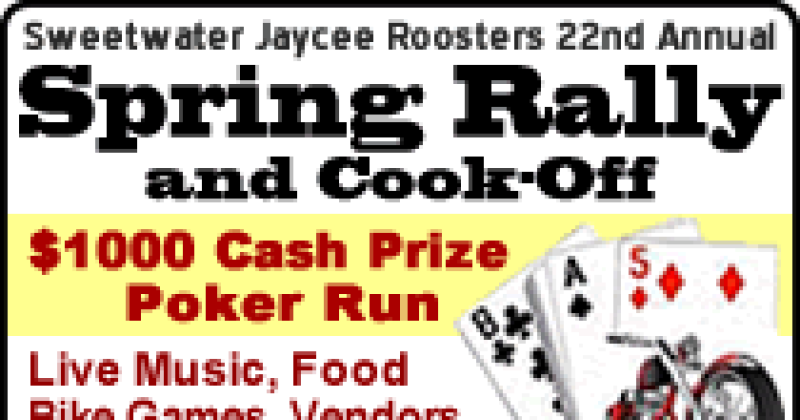 22nd  Annual Sweetwater Jaycee Roosters Spring Motorcycle Rally & Cook-off & Swap Meet 