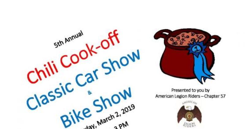 5th Annual Chili Cook Off with Classic Car Show and Bike Show