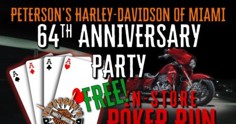 In-Store Poker Run - Peterson's Harley-Davidson of Miami 64th Anniversary