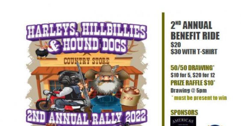 Harleys, Hillbillies and Hound Dogs Benefit Ride