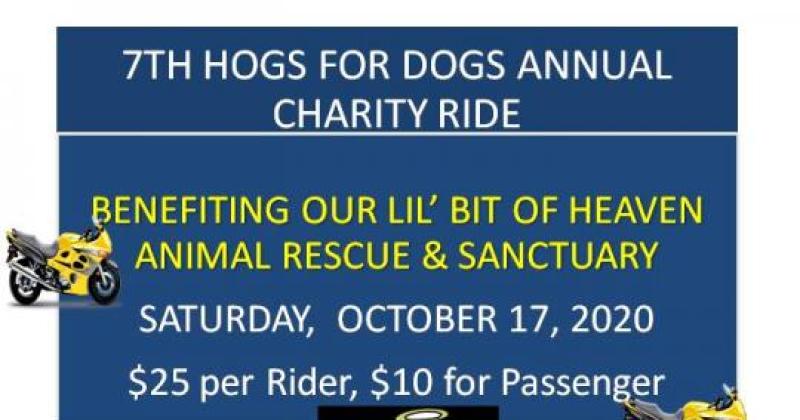 7th Annual Hogs for Dogs Motorcycle Ride (Reschedule date)