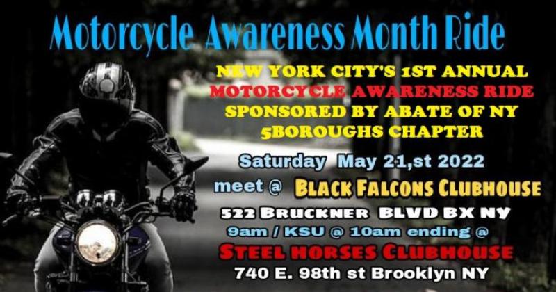 NYC 5 Boro Motorcycle Awareness Ride