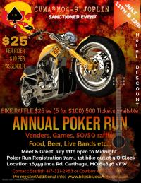 CVMA 4-9 Joplin, MO Poker Run