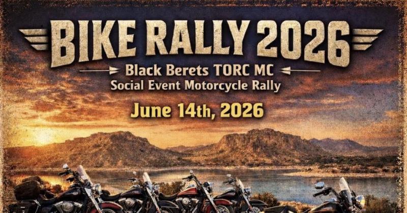 Bike Rally 2026 Black Berets T or C Motorcycle Club