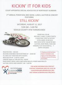 2nd Annual KICKIN' IT FOR KIDS  Poker Run