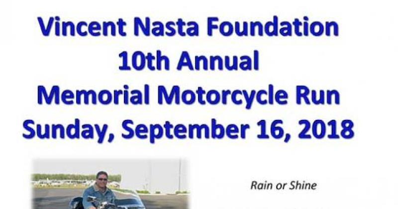  Vincent Nasta Foundation 2018 Motorcycle Run