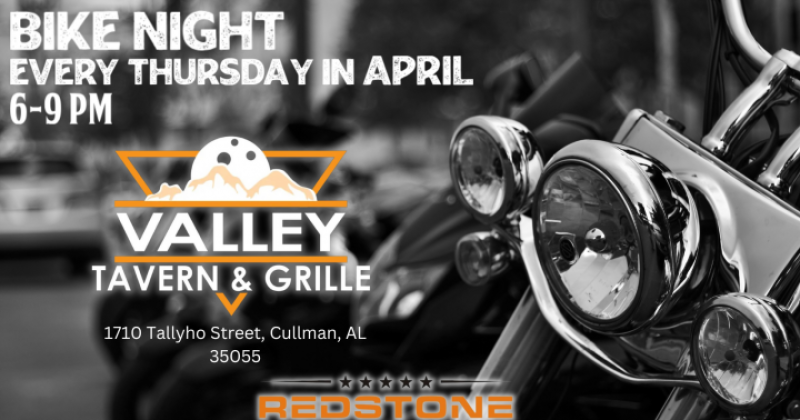 April Bike Nights at Valley Tavern & Grille