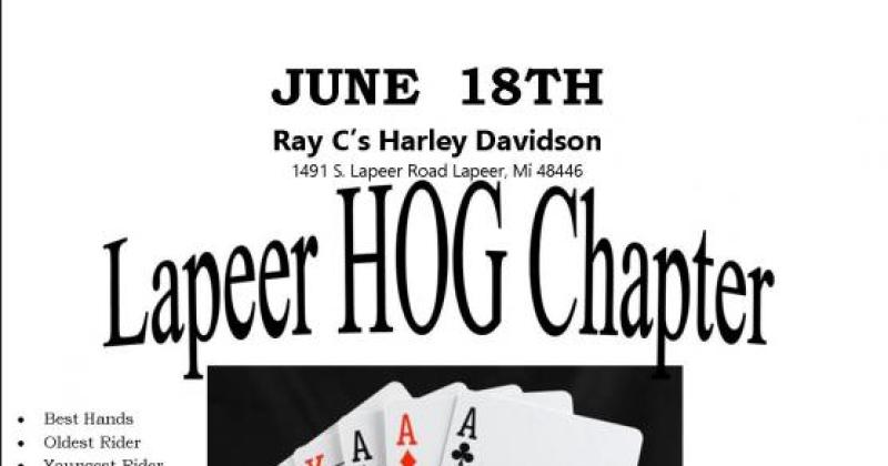 Lapeer HOG Chapter's Annual Poker Run 