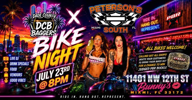 DCB x Peterson's Harley-Davidson South Bike Night | July