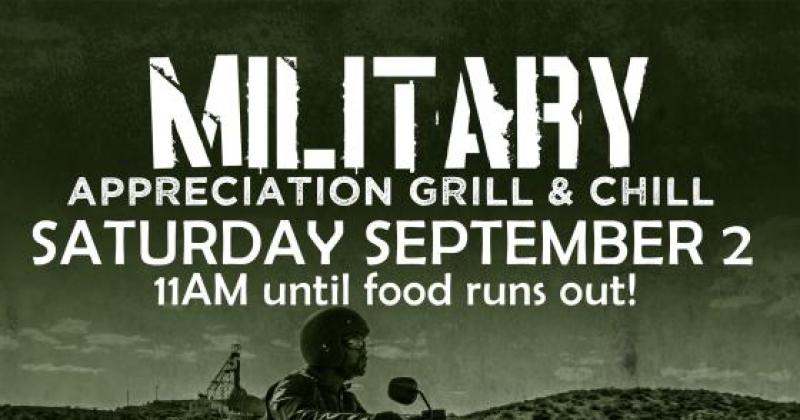 Military appreciation grill and chill