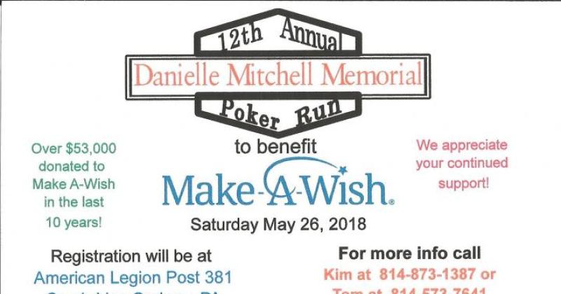 12th Annual Danielle Mitchell Memorial Poker Run