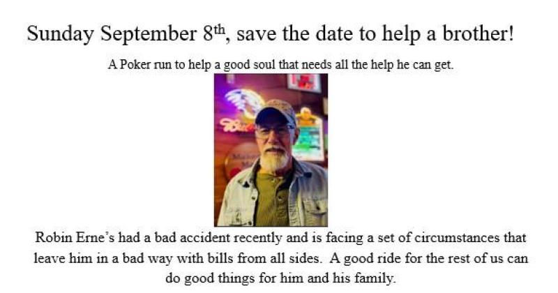 Poker Run for Robin Erne