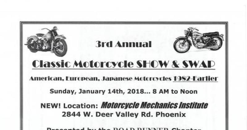 Phoenix Road Runner AMCA Classic Motorcycle Show & Swap