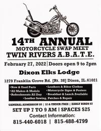 14th Annual Twin Rivers ABATE swap meet