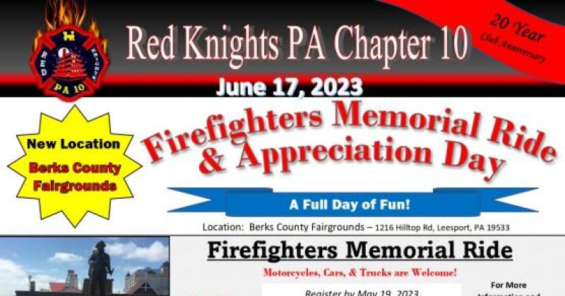 Firefighters Memorial Ride & Appreciation Day (with Car & Bike Show)