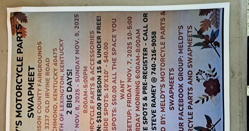 Meldy's Motorcycle Parts Swapmeet 