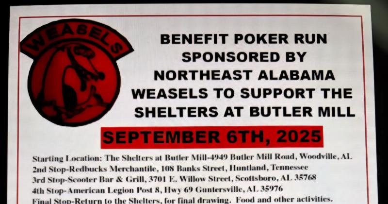 Northeast Alabama Weasels to Support the Shelters 