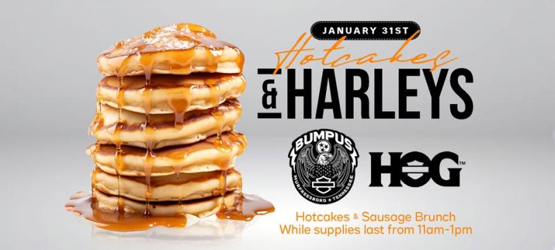 Bumpus H-D Hotcakes and Harleys
