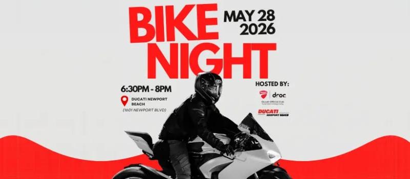 DROC x Ducati Newport Beach May Bike Night